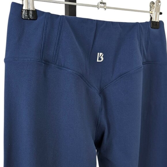 Buffbunny Collection Womens V-Back Blue Athletic Leggings, Size Large - Picture 3 of 8